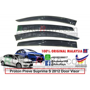Proton Preve Suprima S 2012 AG Door Visor Air Press Wind Deflector (Big 12cm Width)